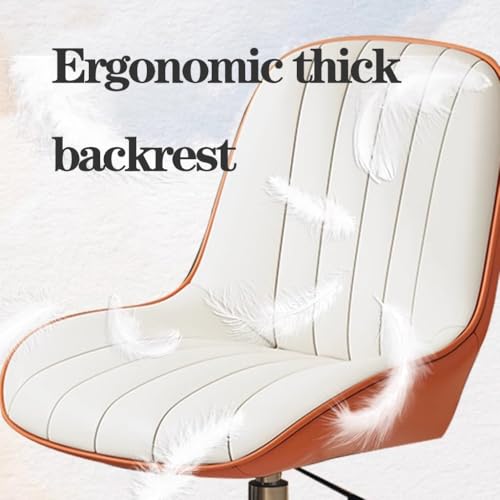 Criss Cross Chair with Wheels, Adjustable Height, Ergonomic Swivel Vanity Chair (Gray) Z195257