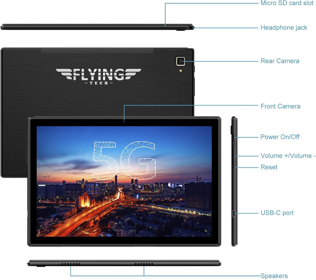 32GB 128GB Expand Octa-Core IPS HD Display 5MP+13MP Dual Camera 6000mAh WiFi Bluetooth Tablet B65641
