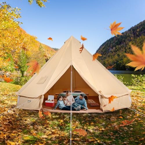 Canvas Bell Tent 6 m Yurt with Stove Jack R36690