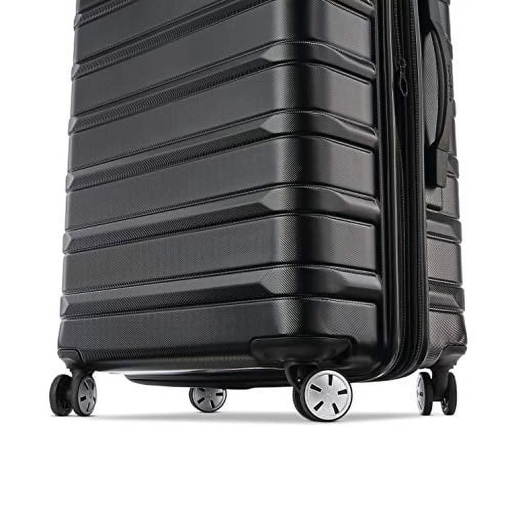 Midnight Black 3-Piece Hardside Expandable Luggage Set with Spinner Wheels N6930