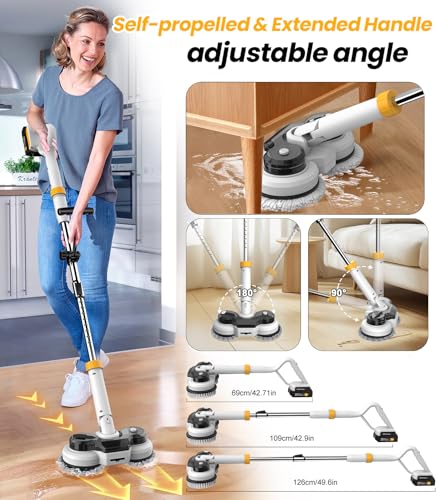800RPM Cordless Electric Mop with 6000mAh Battery B48146
