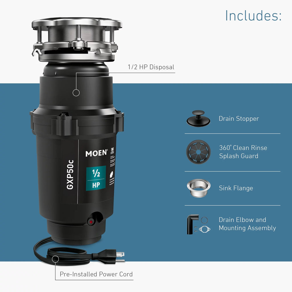 1/2 HP Continuous Feed Garbage Disposal F36746