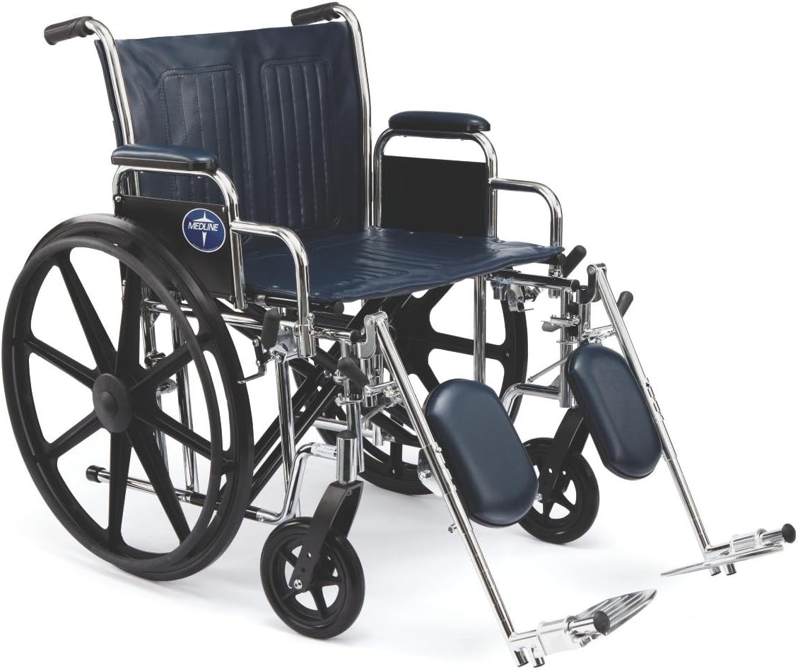 20" Wide Seat Wheelchair with Elevating Legrests G3184