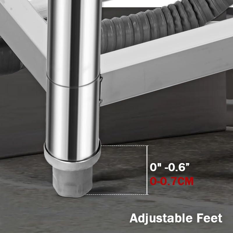 Stainless Steel Single Bowl Free Standing Utility Sink P526
