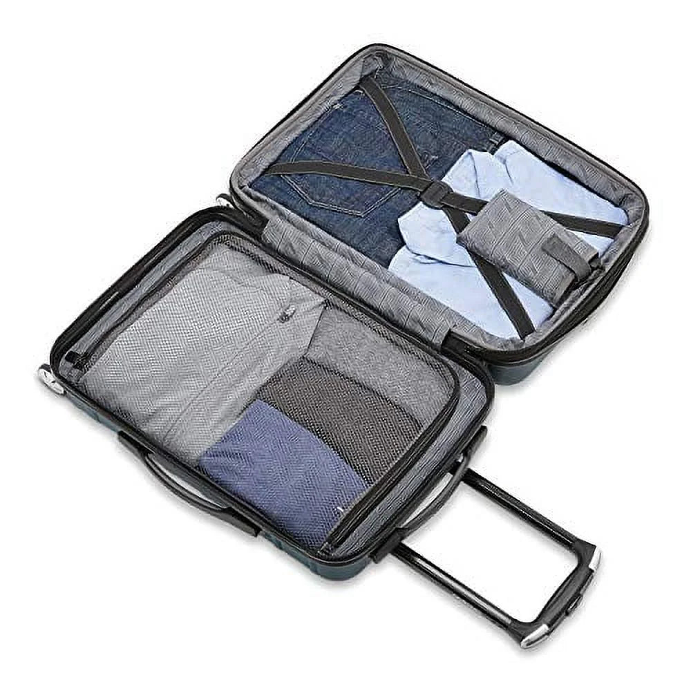 Midnight Black 3-Piece Hardside Expandable Luggage Set with Spinner Wheels N6930