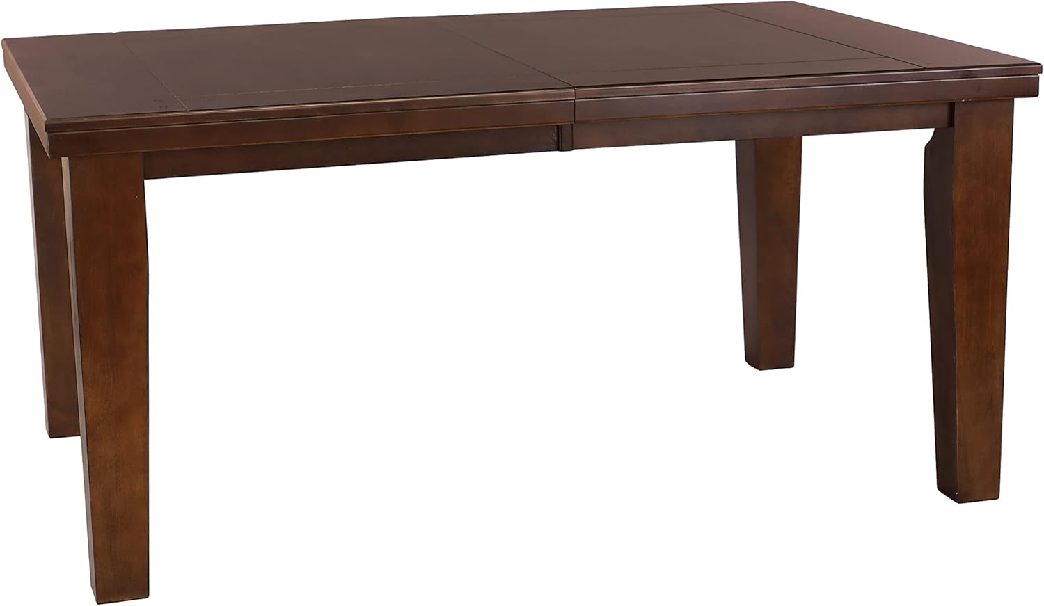 Dark Oak Finish Dining 5pc Set Table with Self-Storing Leaf and 4 Side Chairs W7749