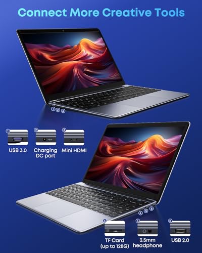 14.1'' Laptop, 256GB SSD, 8GB RAM, Intel Celeron N4020, 2K FHD IPS Display U770