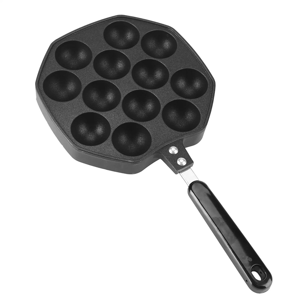 Black Non Stick Aluminum Aebleskiver Pan N581