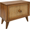 Teak Rattan Wood Desk Drawer P183716