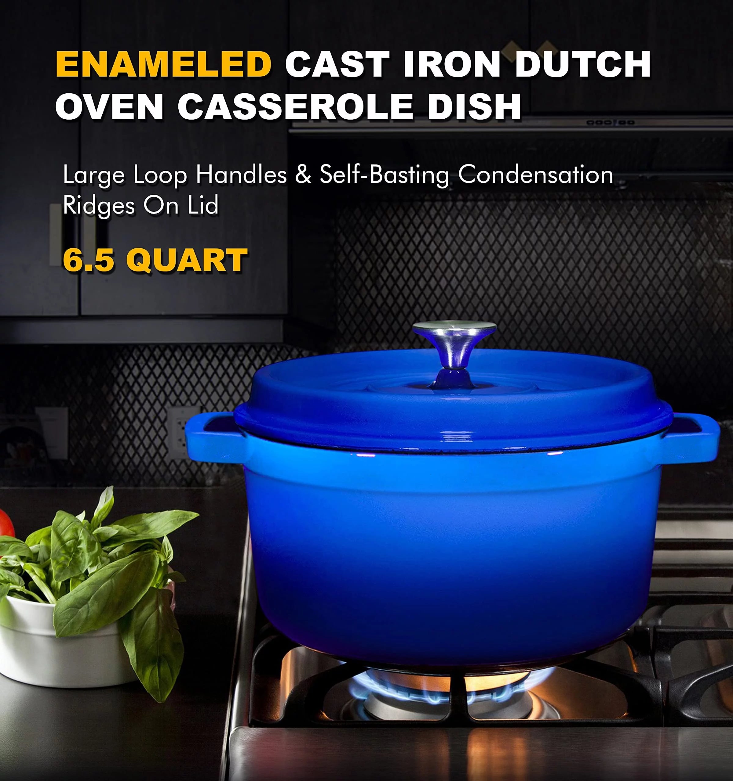 Enameled Cast Iron Dutch Oven 65 Quart R453335