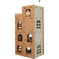 Corrugated Cat Scratcher House with Catnip Y81957