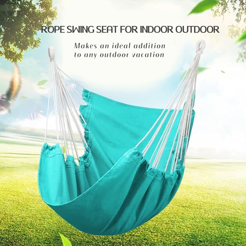 Dark Gray Hanging Rope Hammock Chair with Pocket M853