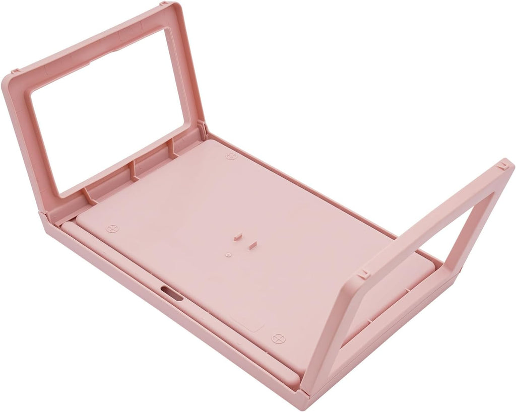 6 Pcs Pink Plastic Folding Breakfast Tray J8688