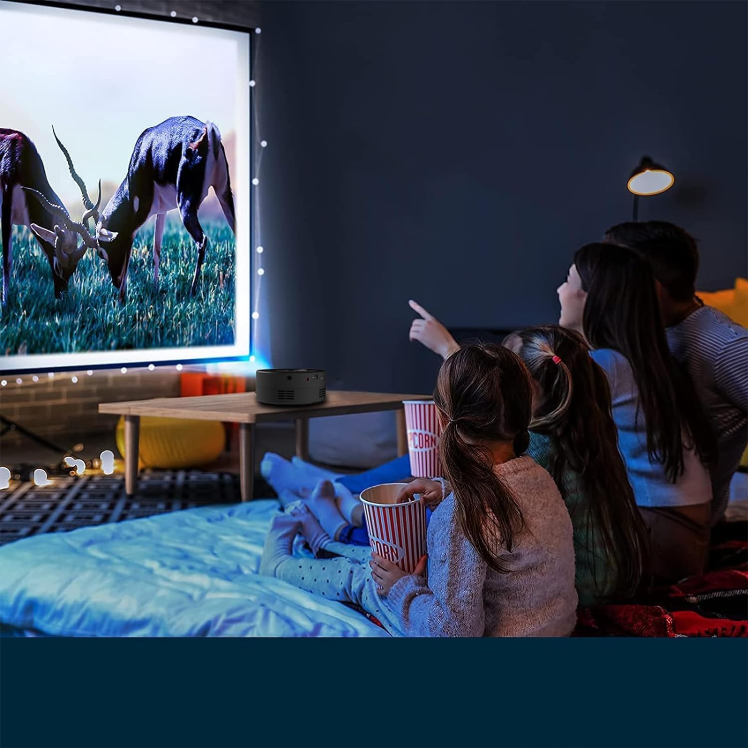 Mini Projector, 1080P Video Projector R395