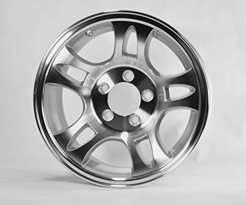 White 5 Lug 14 in. Aluminum Trailer Rim Wheel U37896