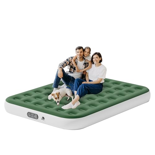 Queen Size Gray Inflatable Air Mattress with Pump Z394