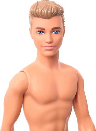 Beach-Themed Striped Swimsuit Fashion Doll B7796