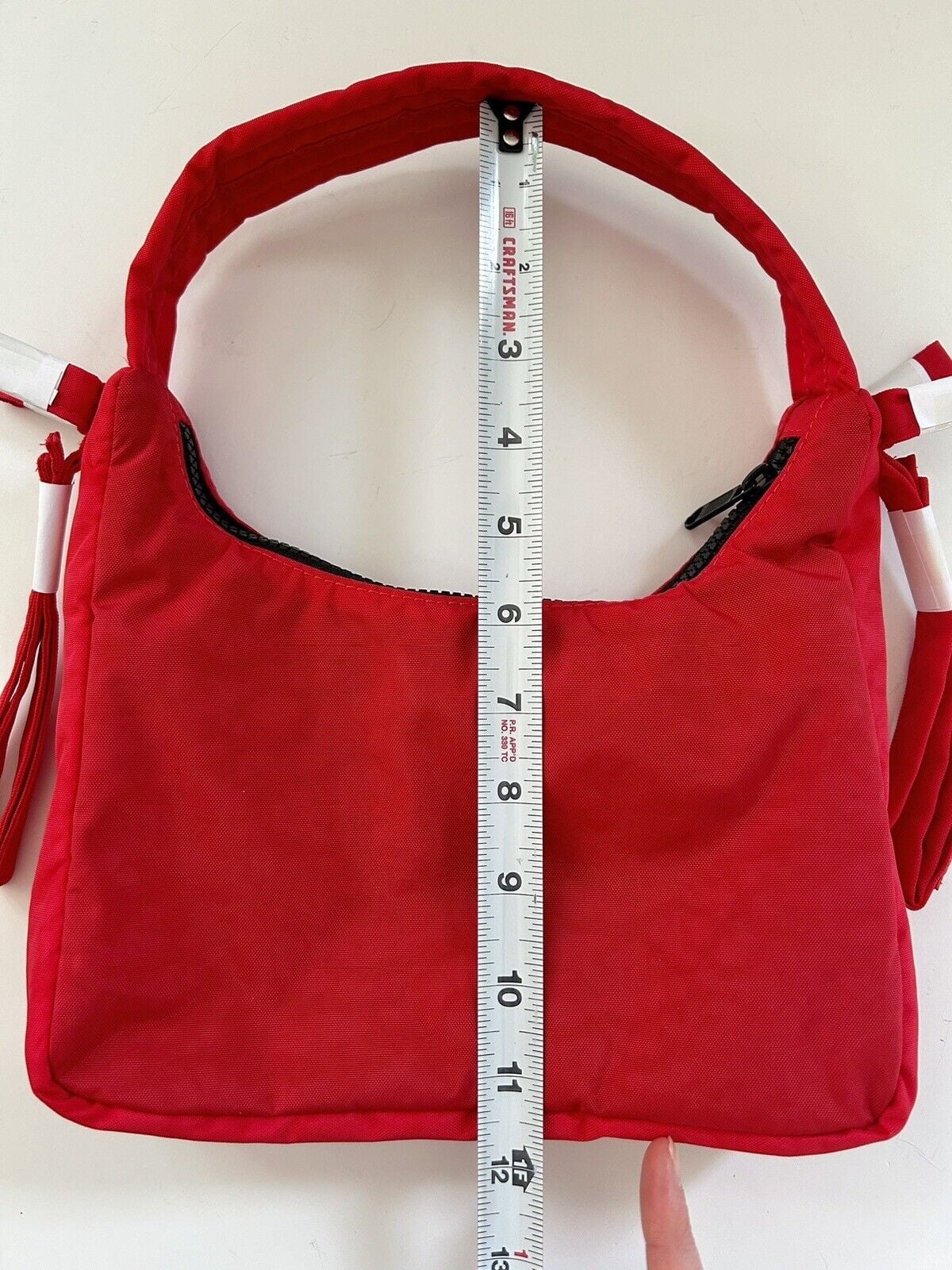 Mini Bow Nylon Handbag-BLACK K76167