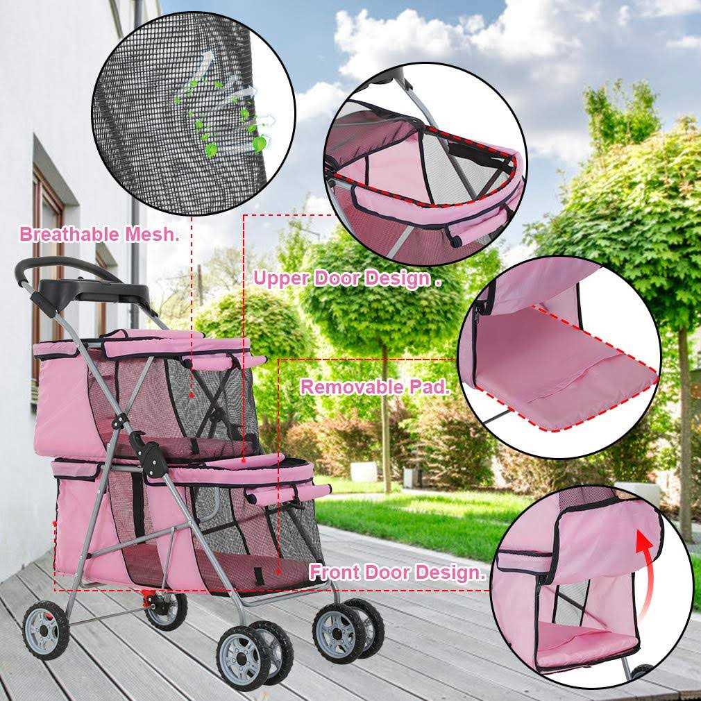 Dog Stroller Pet Carriers Bag Jogger Stroller D778939