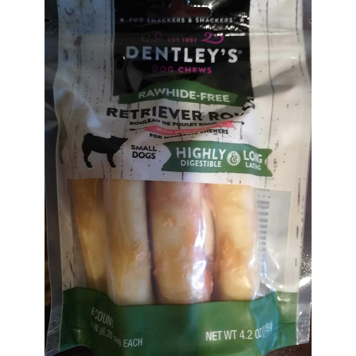 Rawhide-Free Retriever Rolls Small Dog Treats Chicken Y722697