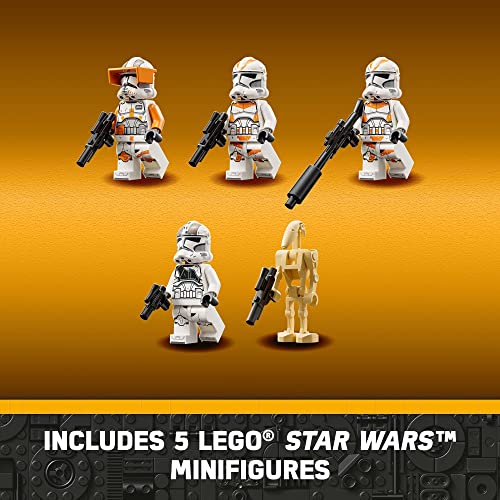LEGO Star Wars at-TE Walker Poseable Toy with 3 212th Clone Troopers, Dwarf Spider & Battle Droid Figures W5884