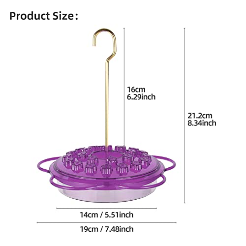 3 Pack Leak-Proof Outdoor Hanging Hummingbird Feeders K4958