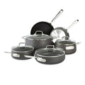 13 Piece Hard Anodized Nonstick Cookware Set Black X48808