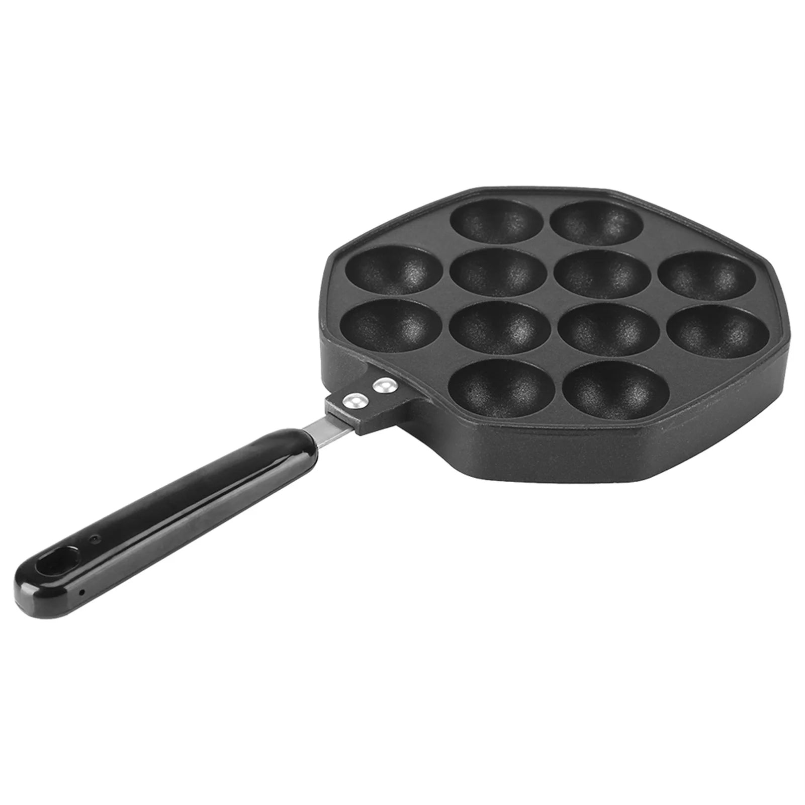 Black Non Stick Aluminum Aebleskiver Pan N581