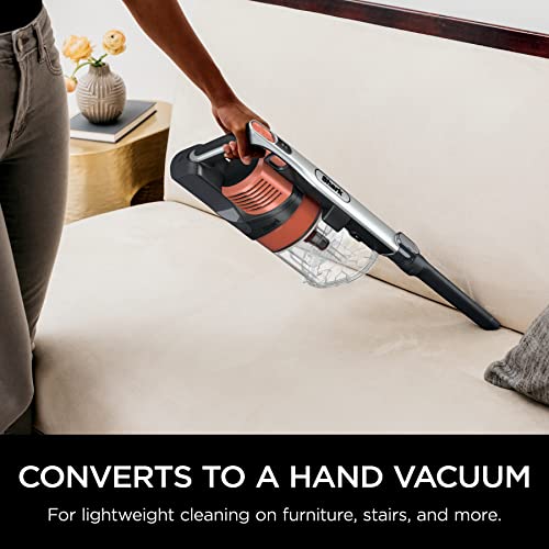 Cordless Stick Vacuum with DuoClean PowerFins, MultiFLEX, 120-min Runtime, Double Battery, Rosewood, Red F87633