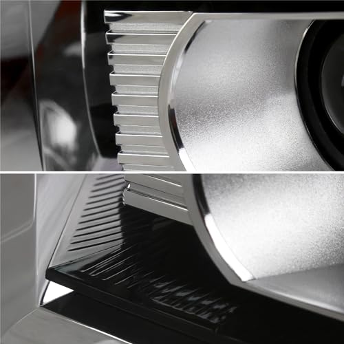 Black Housing Clear Lens Halo Projector Headlights H4595