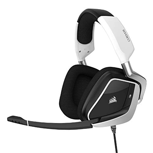 White Wireless Gaming Headset with Microfiber Mesh Earpads N59594
