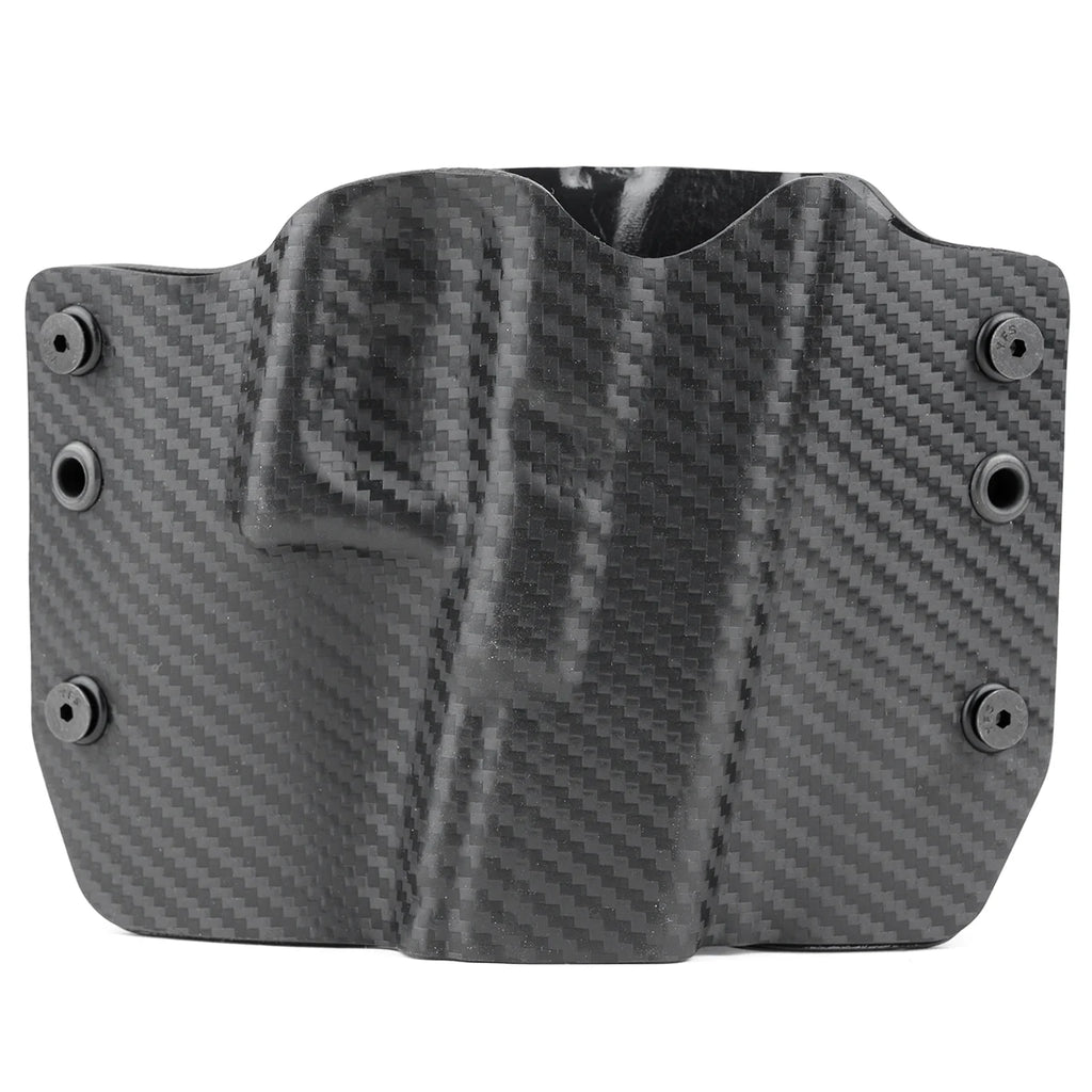 Black Carbon Fiber OWB Kydex Gun Holster D951