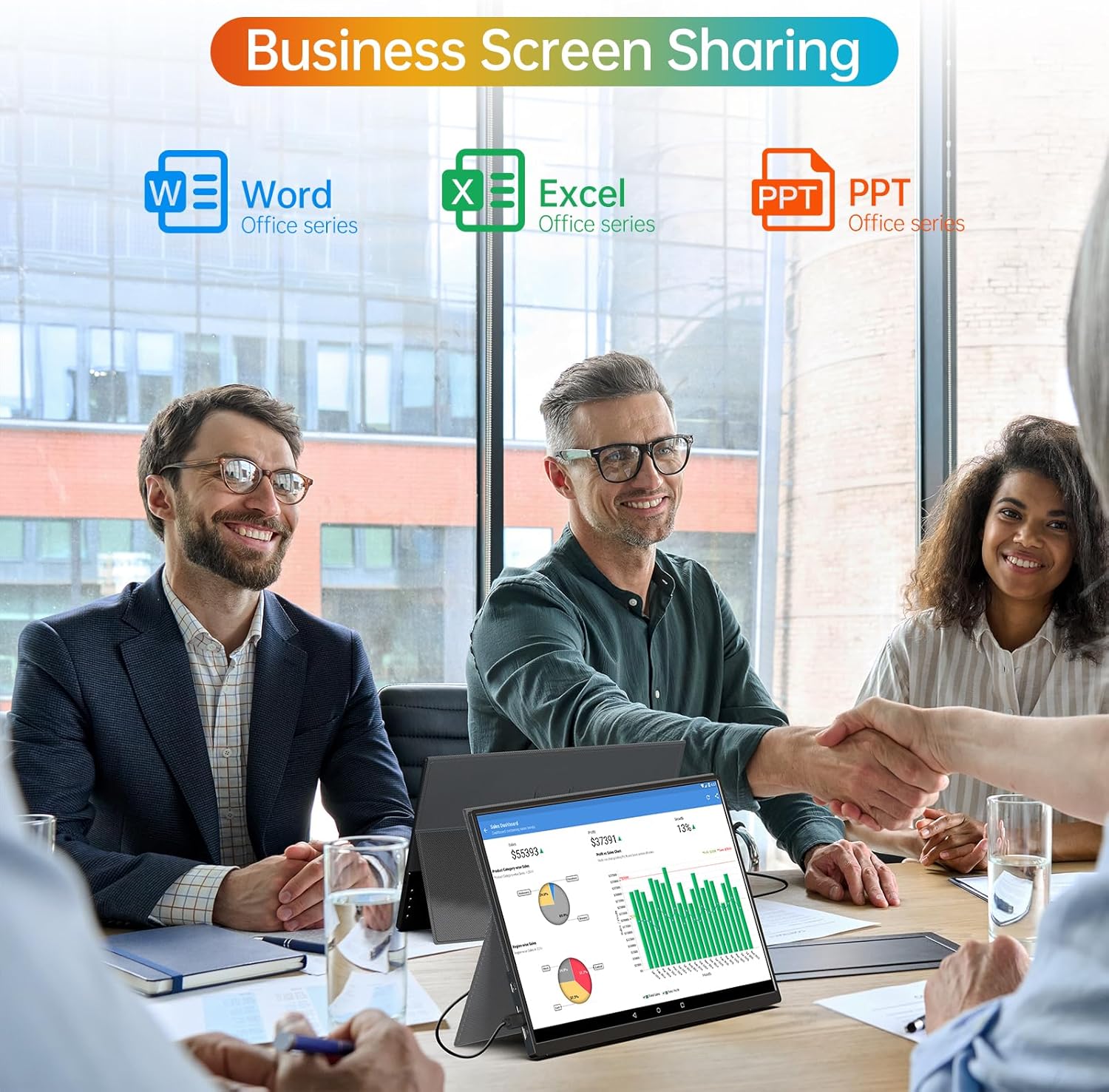 14 inch FHD IPS Portable Monitor with Smart Cover F8191