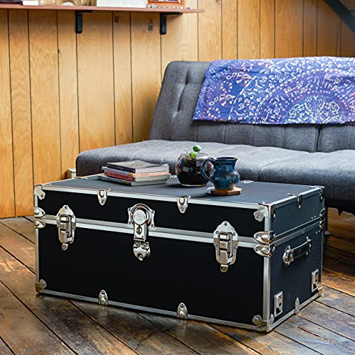 White Camp Trunk with Removable Wheels 30"x17"x13" Z23490
