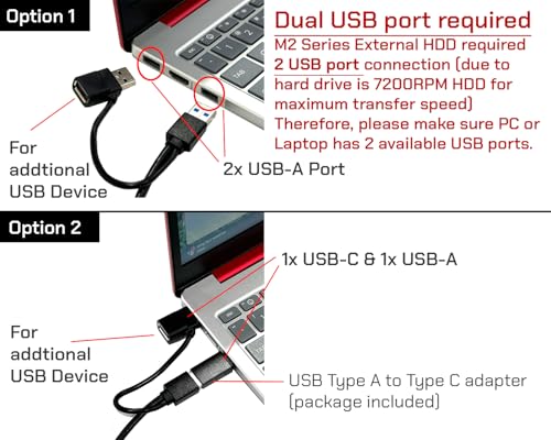 1TB USB 3.0 Portable External Hard Drive D6408