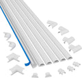 Small Cord Cover Kit, 30FT Self-Adhesive Wire Hider, Cable Raceway I879505