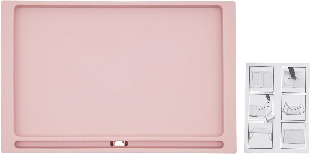 6 Pcs Pink Plastic Folding Breakfast Tray J8688