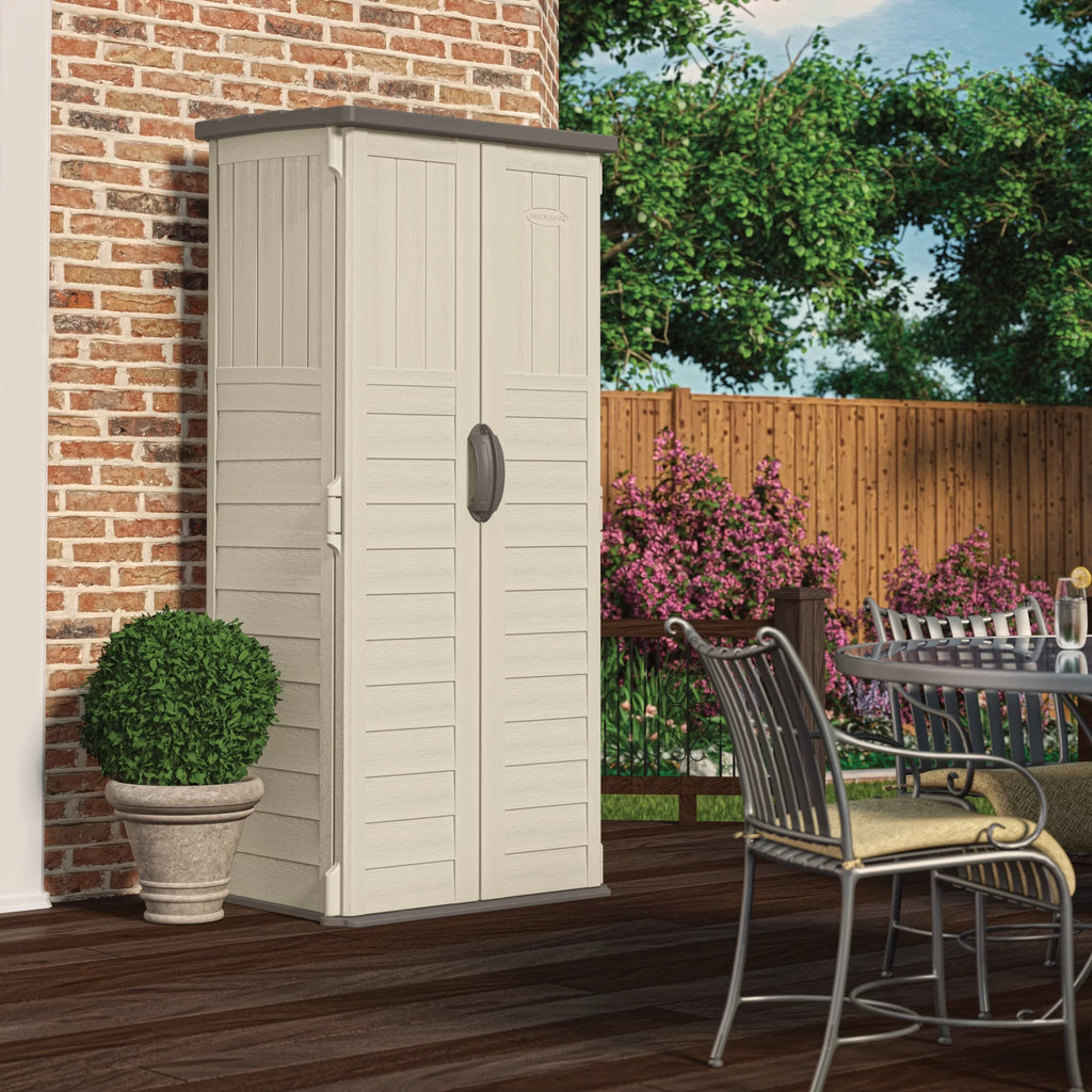 Resin Vertical Storage Shed, 22 Cubic feet R7480