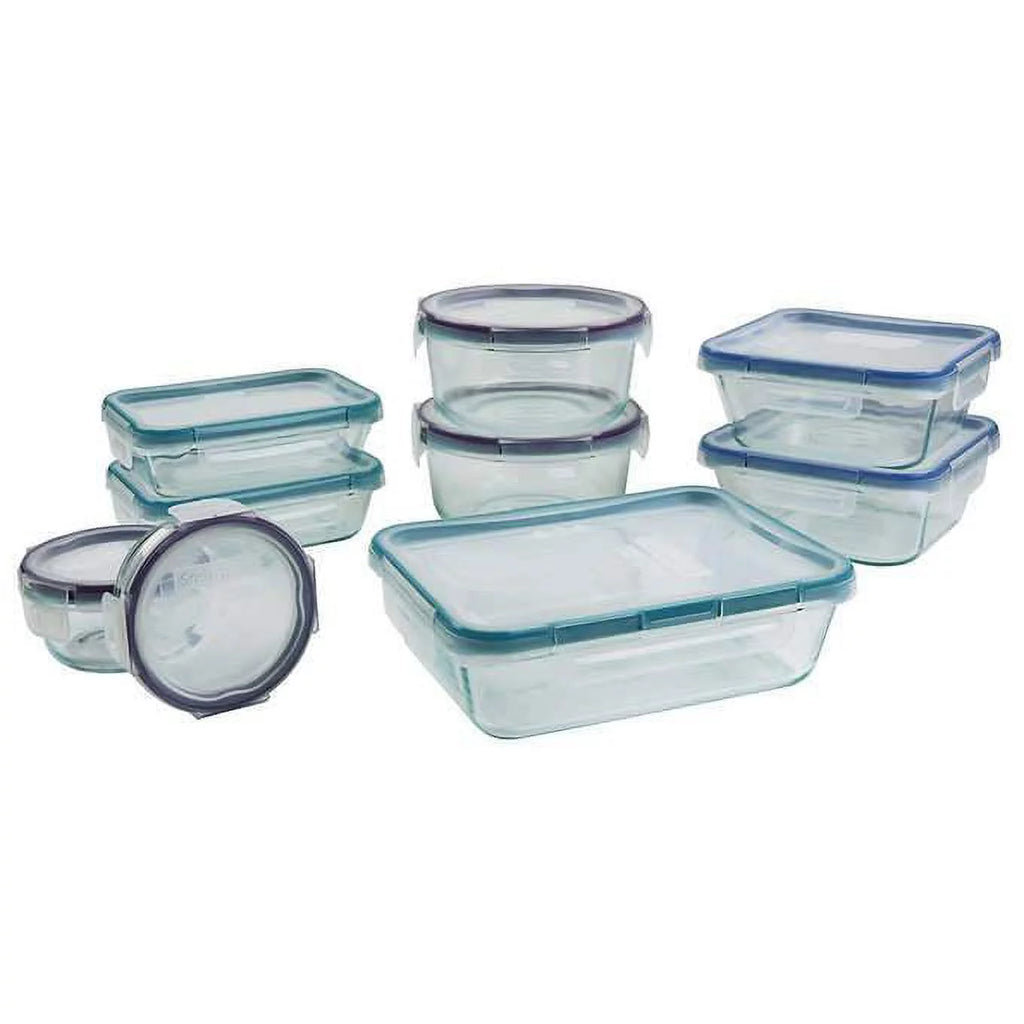 18-Piece Glass Food Storage Set A15877