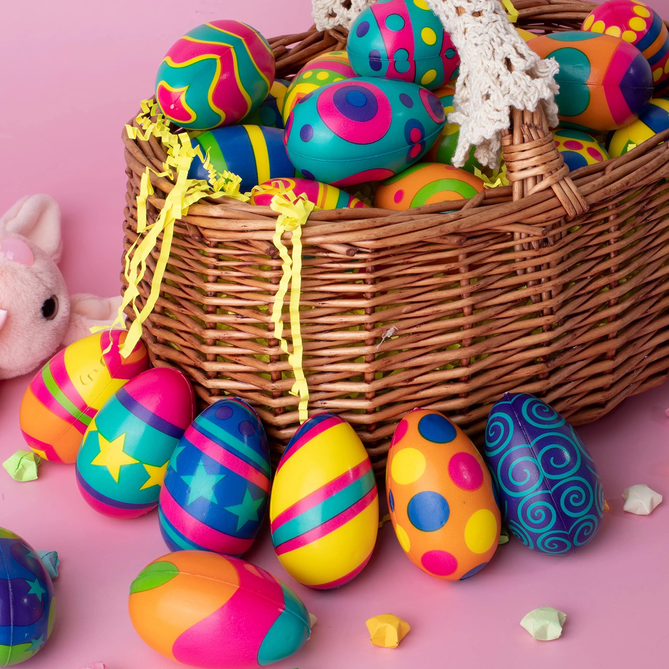 24 PCS Colorful Squishy Eggs Q730