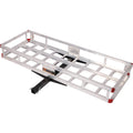 Aluminum Hitch Mounted Cargo Carrier with High Side Rails for 2" Receiver S181