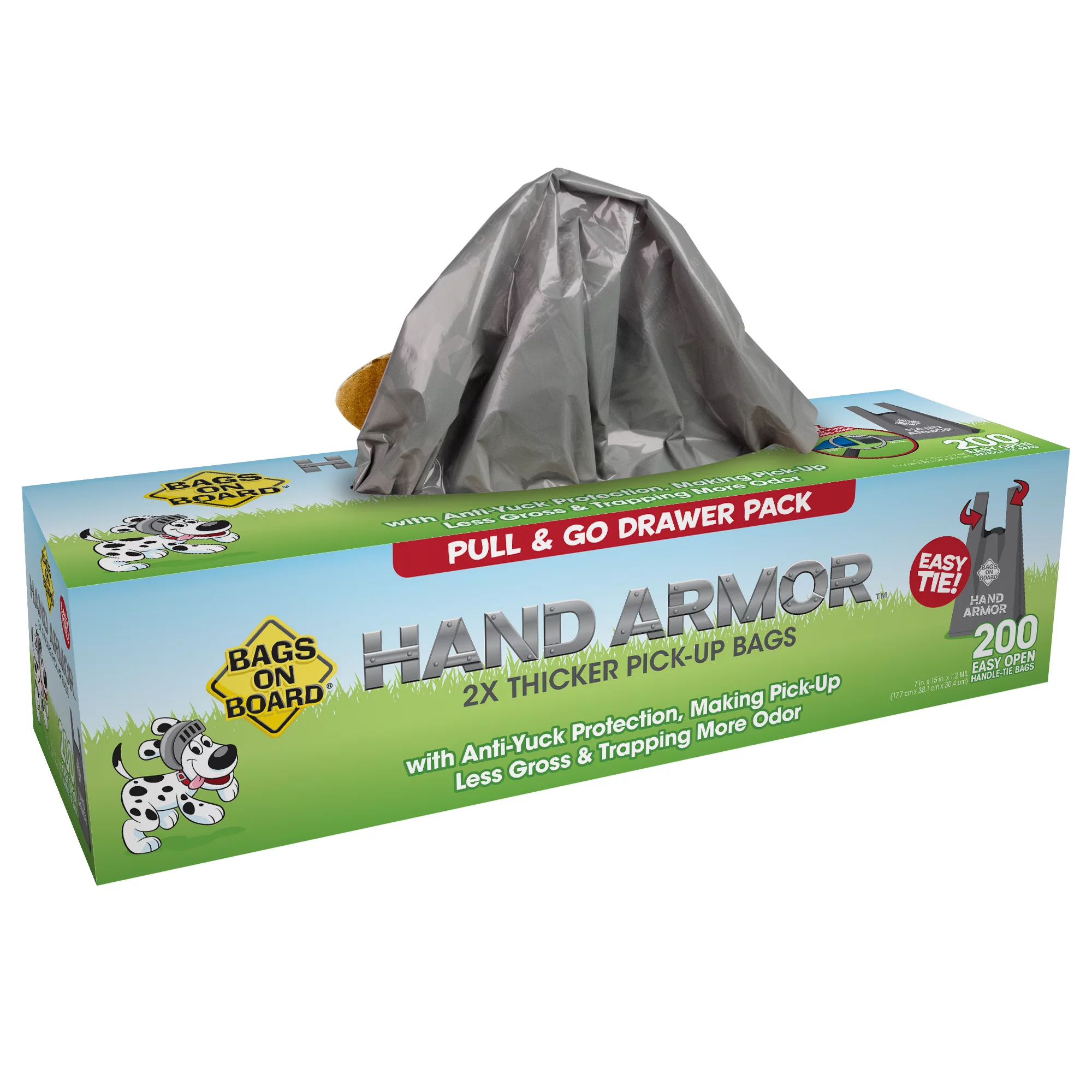 Extra Thick Multi Colored Dog Poop Bags with Easy Tie Handles, 200 Count L232