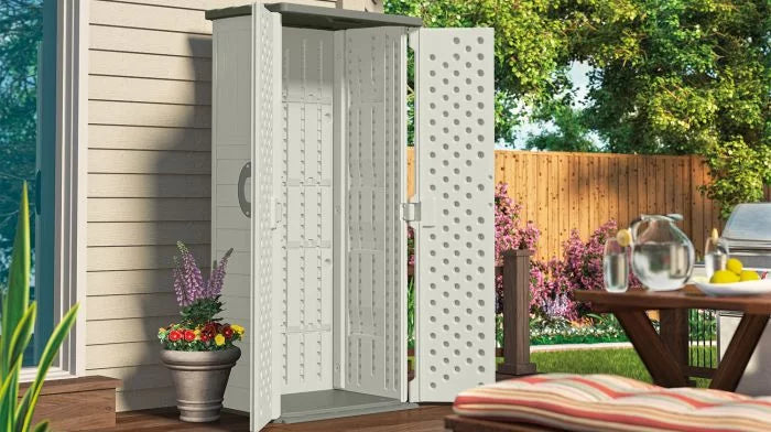 Resin Vertical Storage Shed, 22 Cubic feet R7480