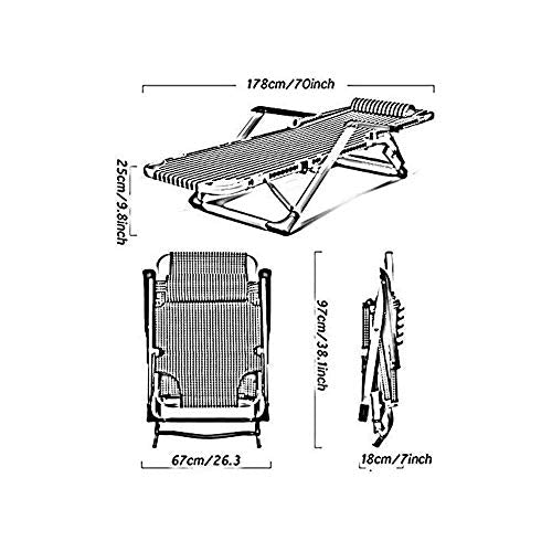 Adjustable Folding Zero Gravity Patio Lounge Chair F715