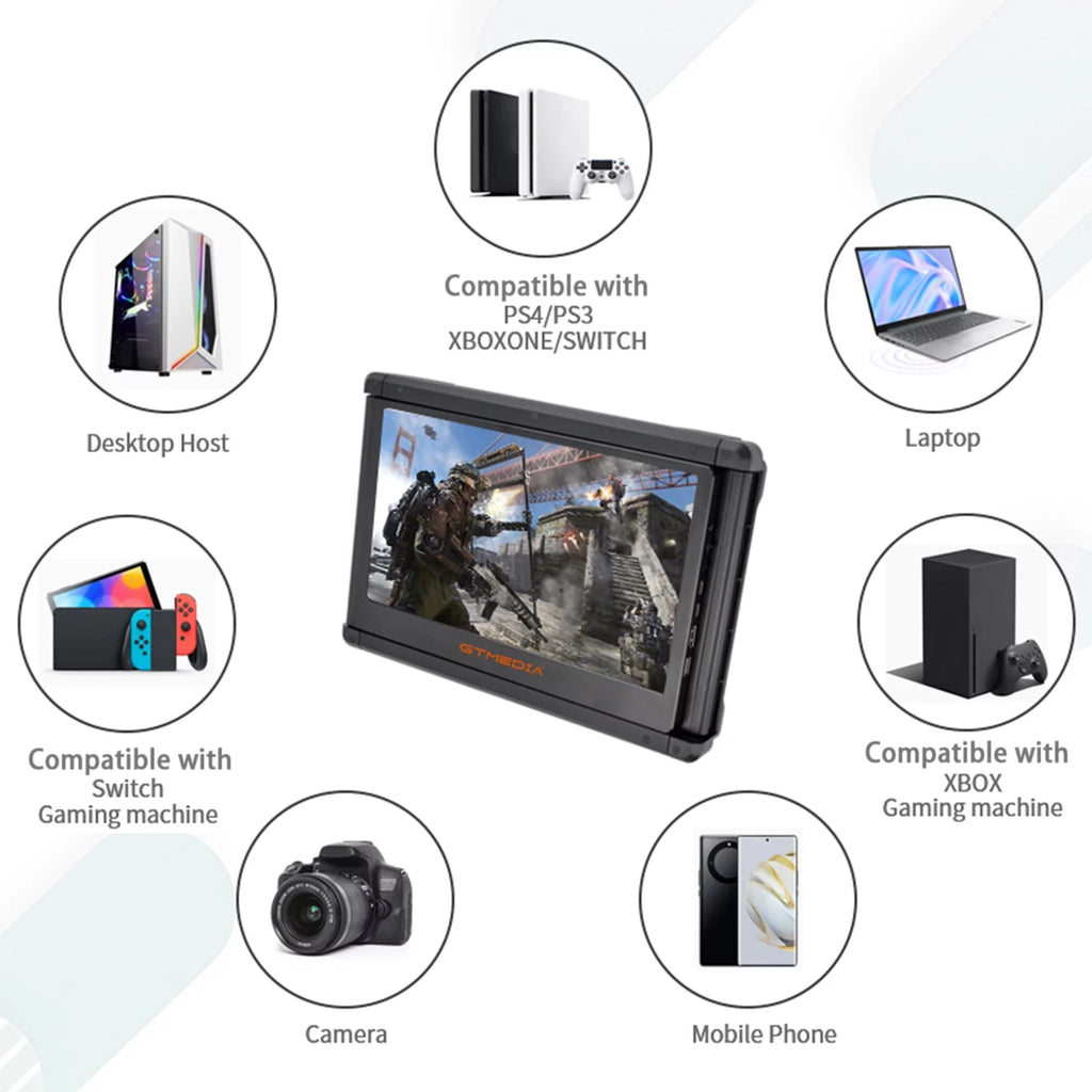 11.6-inch Dual Screen Portable IPS 1080P Monitor V47375