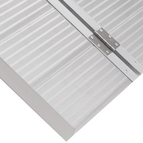 Foldable Aluminum Wheelchair Ramp 6FT with Non-Slip Surface C1657