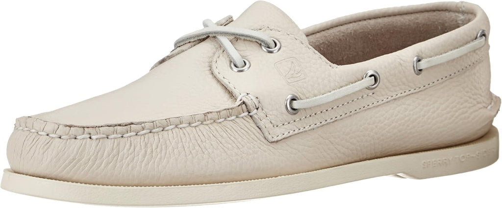 White 2-Eye Boat Shoe L519