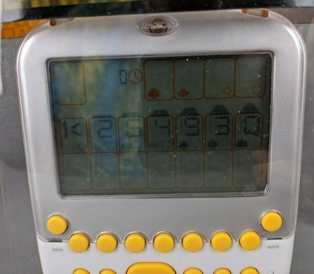 Yellow White Electronic Handheld Game G8931