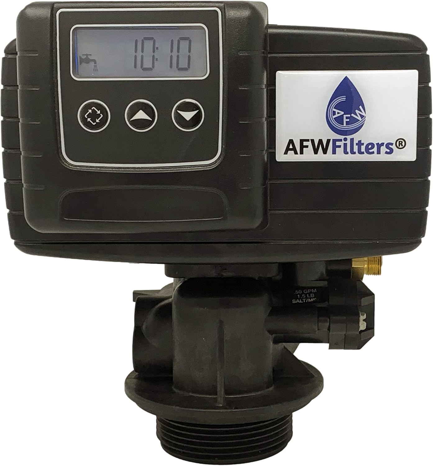 64k 1 Inch Bypass Black High Capacity Resin Water Softener System A2276