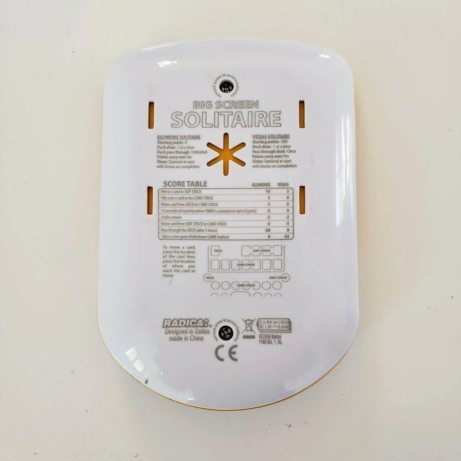 Yellow White Electronic Handheld Game G8931